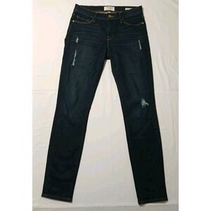Frame Le Skinny De Jeanne Women's Dark‎ Wash Size 28 Distressed